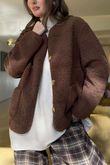Highland Sherpa Jacket Chocolate /15 =
